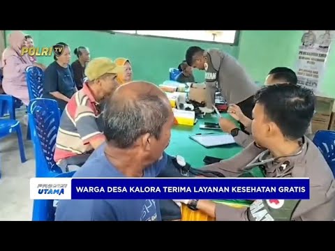 156 WARGA DESA KALORA TERIMA LAYANAN KESEHATAN GRATIS SATGAS MADAGO RAYA