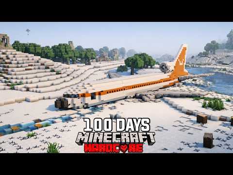 ผมติดอยู่กลางหิมะหลังเครื่องบินตก 100 วัน…ถ้าตายคือจบ! | Minecraft Hardcore