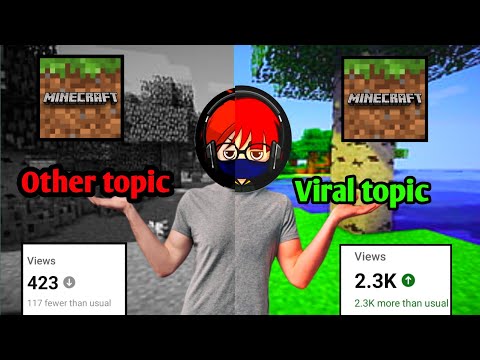 Top viral and trending topic for mincraft video //  how to viral minecraft channel 2024