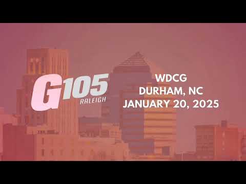 WDCG Durham, NC (G105) | Hourly Station ID & Jingle | January 20, 2025