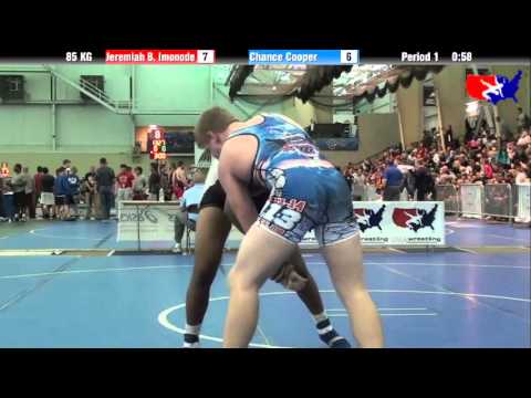 Jeremiah B. Imonode vs. Chance Cooper at 2013 FILA Cadet Nationals - FS