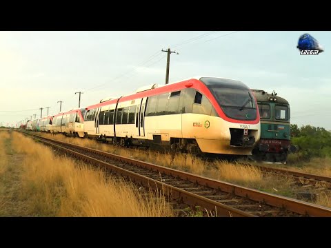 Trenuri pe Apus în Gara Ciumeghiu/Trains on Sunset in Ciumeghiu Station - 26 July 2021