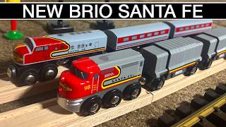 🔴 BRIO SANTA FE TRAIN - 2025 | BRIO 36089 | REVIEWS OF KIDS TOY TRAINS | WOODEN RAILROADS & RAILWAYS