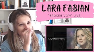 REACTION TO Lara Fabian singing Broken Vow (Live)