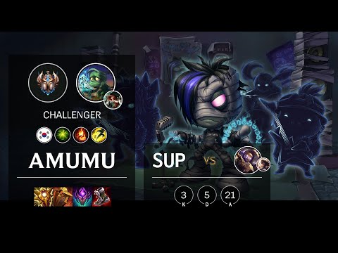 Amumu Support vs Blitzcrank - KR Challenger Patch 11.18