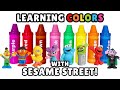 Best Learning Video For Toddlers Babies Sesame Street Themed Crayon Surprises Preschool Toys