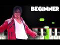 Beat It Michael Jackson BEGINNER PIANO TUTORIAL