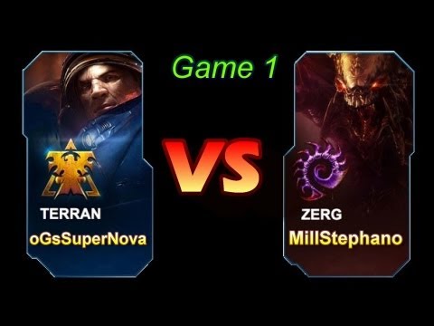 StarCraft 2 - MillStephano [Z]  VS oGsSuperNova [T]  G1 (Commentary)