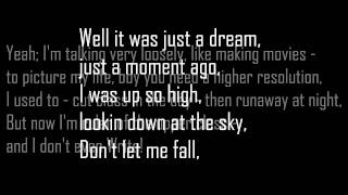 B.o.B - Don&#39;t Let Me Fall (Lyrics HD)