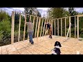 Building A Simple Affordable Off Grid Cabin Wall Framing Subfloor Insulation
