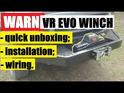 New WARN VR EVO Winch: Quick Unboxing, Installation and Wiring in Easy Steps!