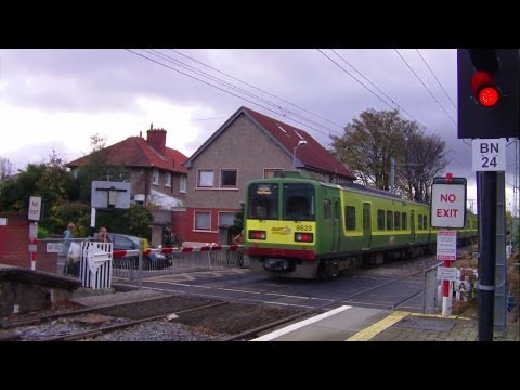 Level Crossing at Sandymount, Dublin - Dart Train number 8623