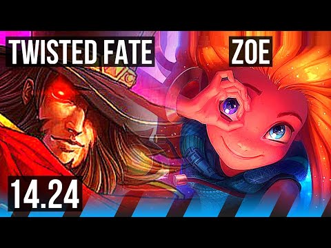 TWISTED FATE vs ZOE (MID) | KR Master | 14.24