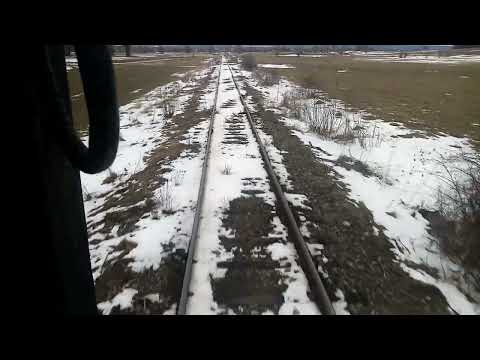 Vagon view prin Putna cu Trenul R5625 Suceava-Putna 04.02.2022