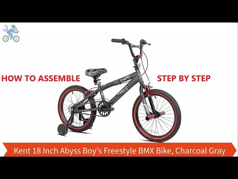How To Assemble Kent 18 Inch Abyss FS18 Boy's Freestyle BMX Bike, Charcoal Gray