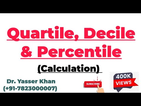 Quartile | Decile | Percentile | Calculation Of Quartile, Decile And Percentile | Partional Values