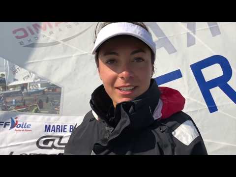 2018 Laser Senior Europeans - Day 1 - Interviewing Aisling Keller and Marie Barrue