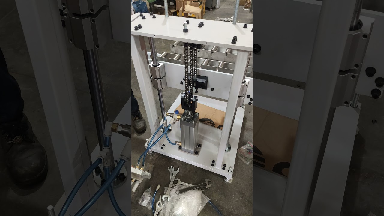 Pnuematic lifter || smc || air cylinder lifter controlled by check valve  || #pneumatic lifter