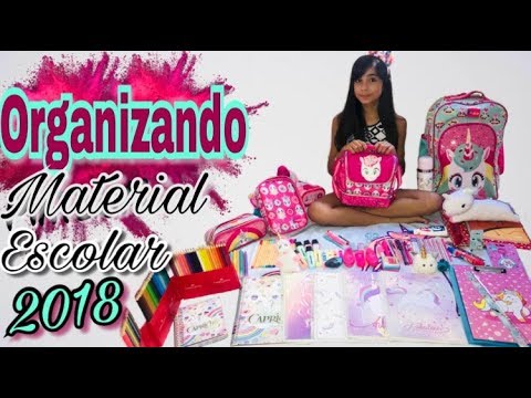 ORGANIZANDO MEU MATERIAL ESCOLAR 2018
