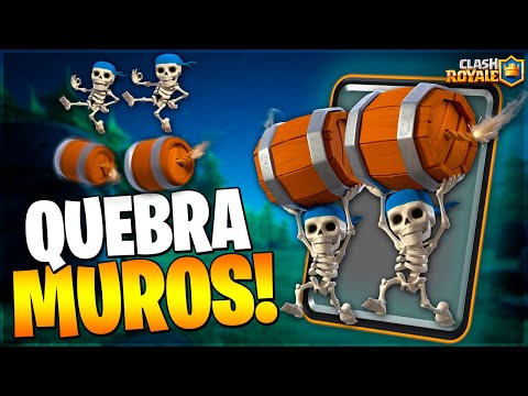 QUEBRA MUROS QUEBRANDO o Clash Royale: ABSURDO de FORTE!!