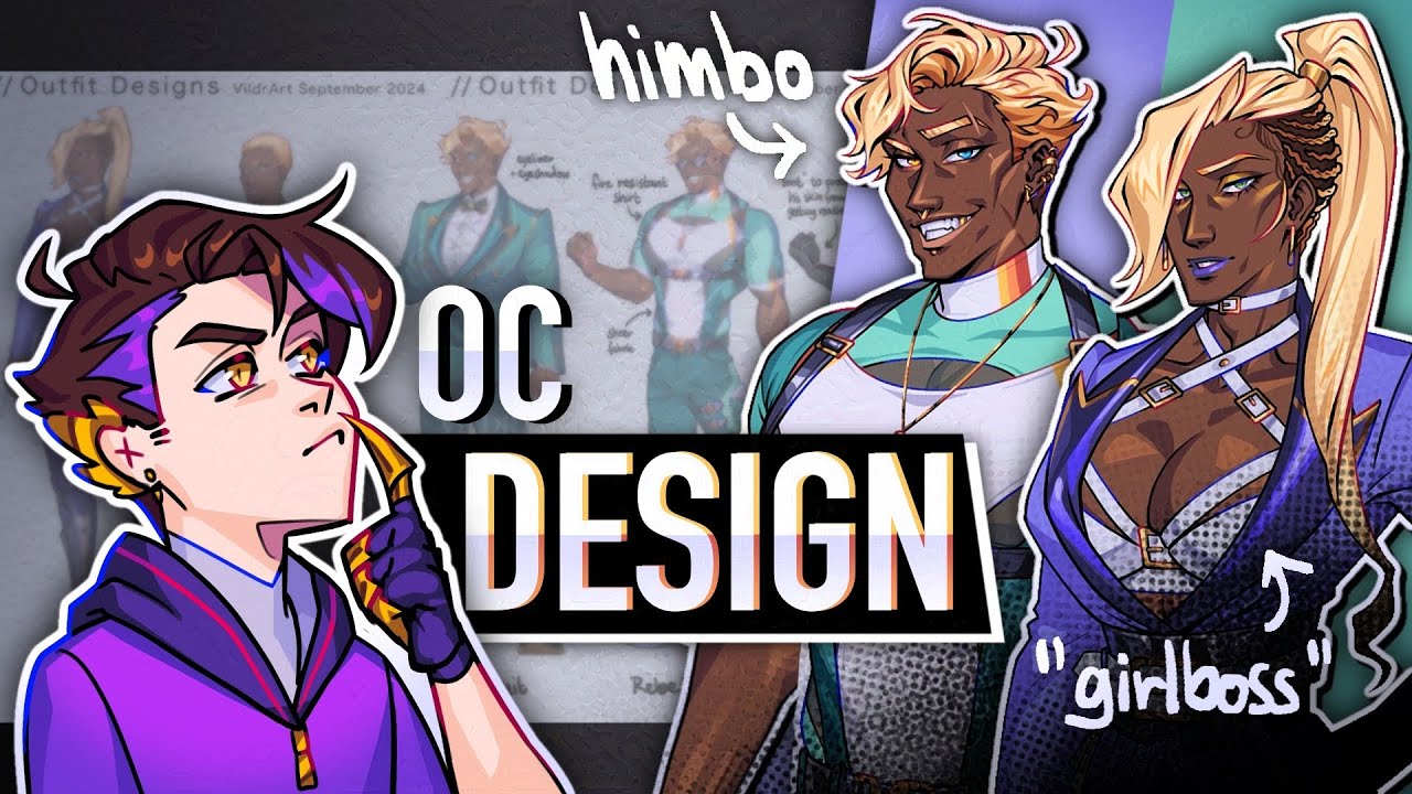 Redesigning my Himbo OC and his annoyed Sister 【Character Redesign, Speedpaint + Commentary】