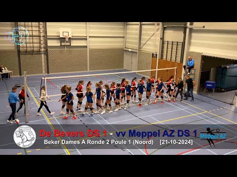 Volleybal Beker Dames A Ronde 2: De Bevers D1 - vv Meppel AZ D1 [21-10-2024]