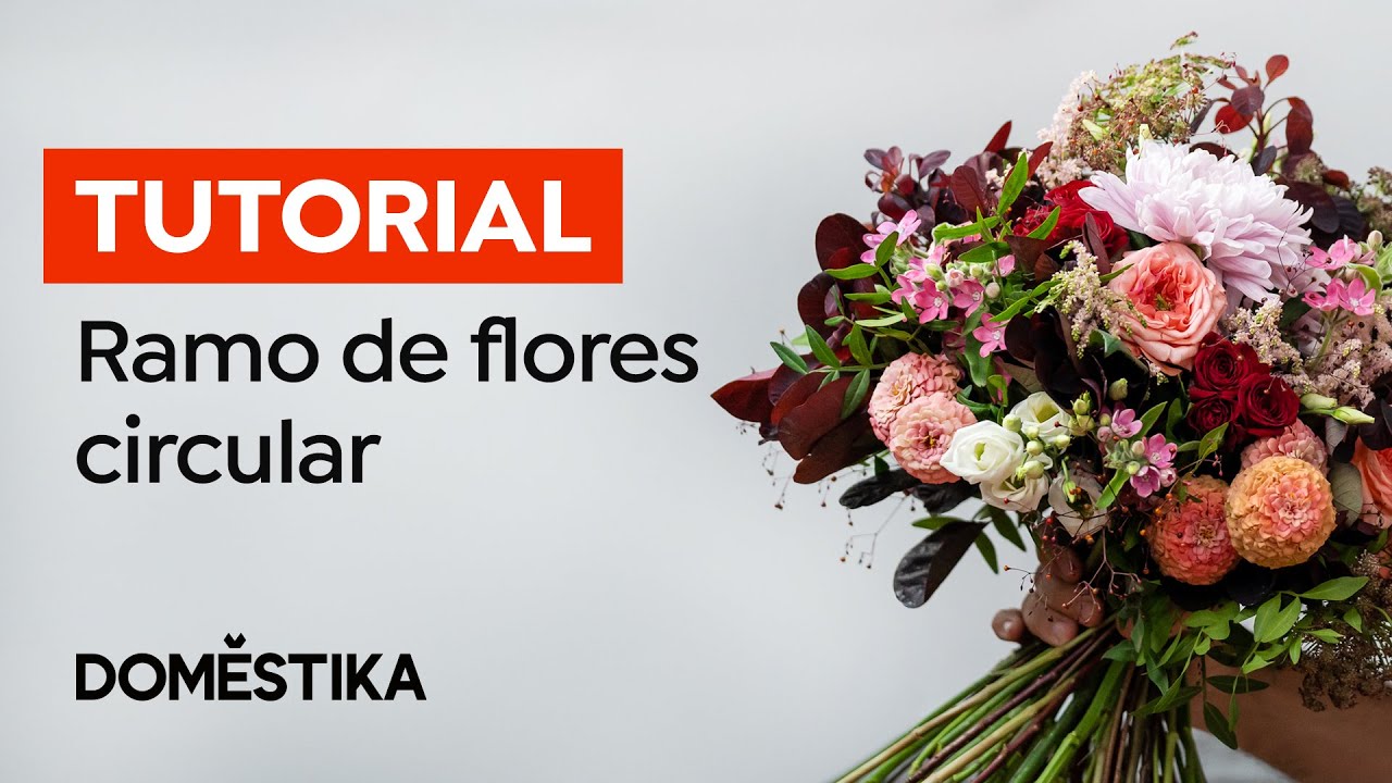 TUTORIAL DIY: cómo hacer un RAMO de FLORES con la TÉCNICA en ESPIRAL - Savia Bruta | Domestika