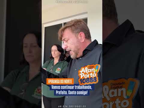 O prefeito Juliano sabe o quanto trabalhamos por Ipiranga do Norte