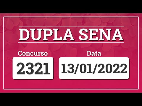 Capa de DUPLA SENA 2321