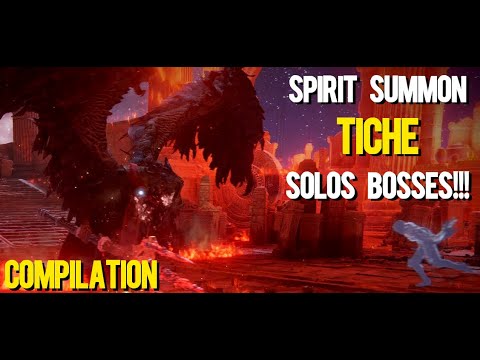 BEST Spirit Summon in Elden Ring - Black Knife Tiche Solos Bosses!