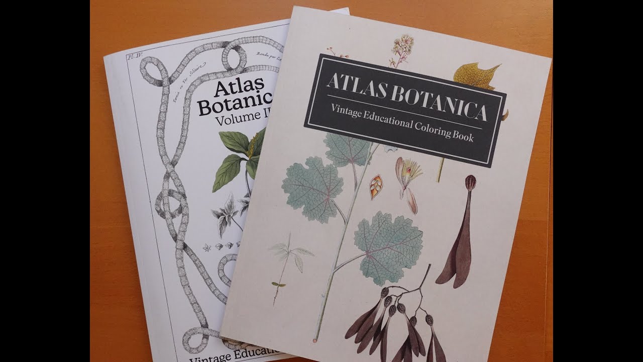 Adult Colouring Book Flip Through - Atlas Botanica