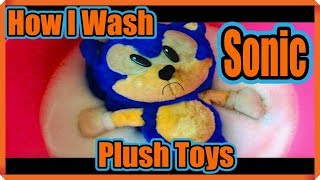 How I clean Plush Toys-Sonic the Hedgehog Plushies