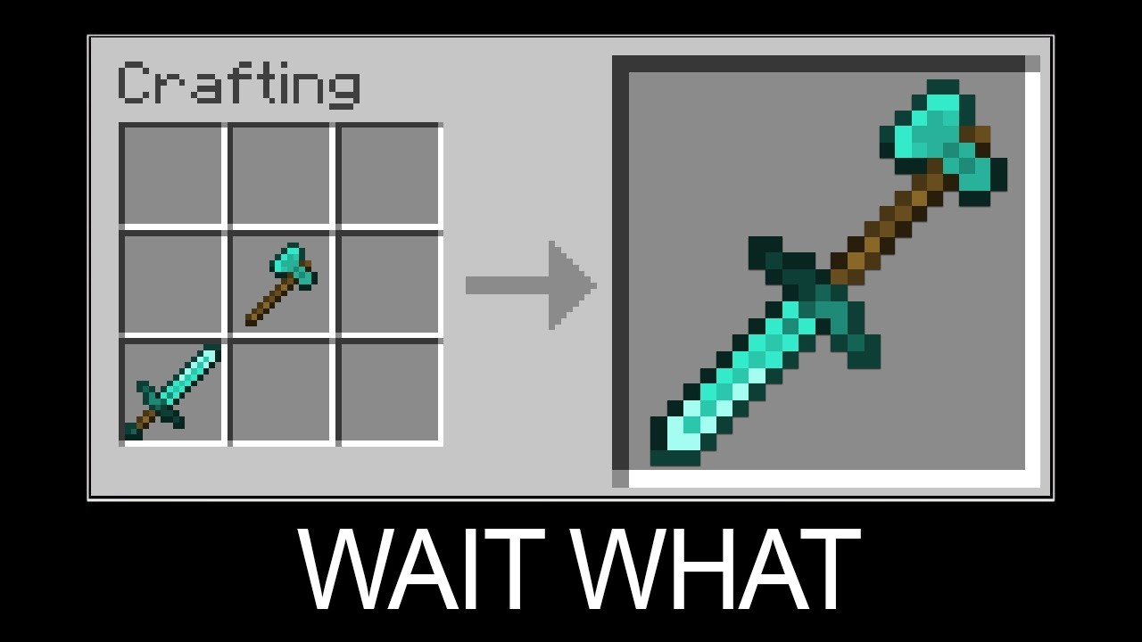 WAIT WHAT - Minecraft (Crazy Crafting Sword)