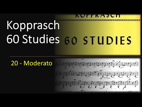 🎺🎺Kopprasch 60 Studies for Trumpet  - 20 Moderato