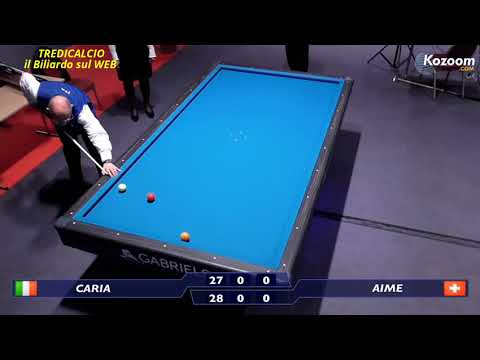 CARIA vs AIME - 14° CAMPIONATO EUROPEO BILIARDO INDIVIDUALE 2017