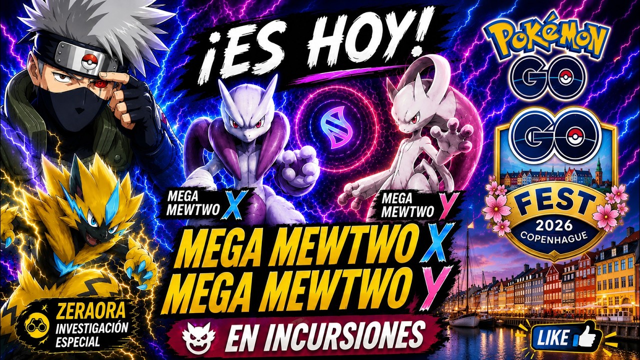 🚨RAIDS DE MEGA MEWTWO🚨DIA PRINCIPAL GO FEST COPENHAGUE EN DIRECTO POKEMON GO