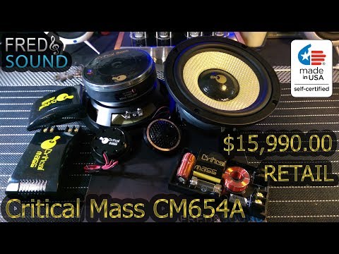 Critical Mass CM654A 6.5'' Component Speaker #FredNsound (INT)