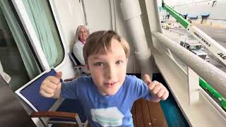 Carnival Vista cove balcony room tour 01/11/2025