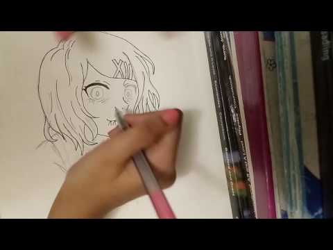 Juuzou from Tokyo Ghoul time lapse drawing