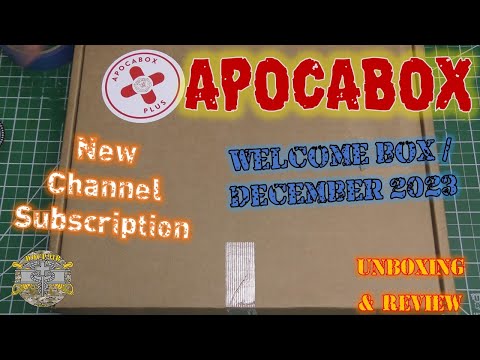 NEW CHANNEL SUBSCRIPTION Apocabox Plus - Welcome Box / December 2023 Unboxing & Review