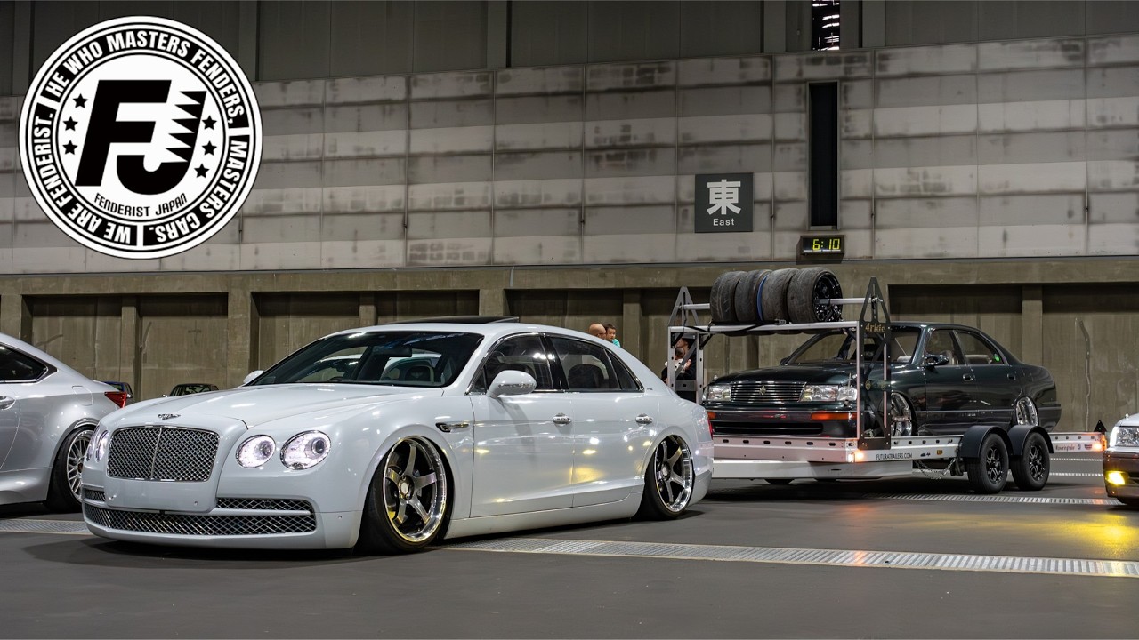 Fenderist Japan 2026 stanced JDM Car pure Exhaust sound - フェンダリスト ジャパン 2026 搬入