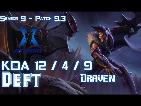 KZ Deft DRAVEN vs SIVIR ADC - Patch 9.3 KR Ranked