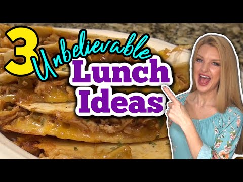 3 Incredible LUNCH RECIPES to make at home!