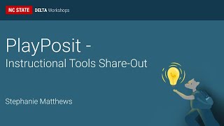 PlayPosit - Instructional Tools Share-Out