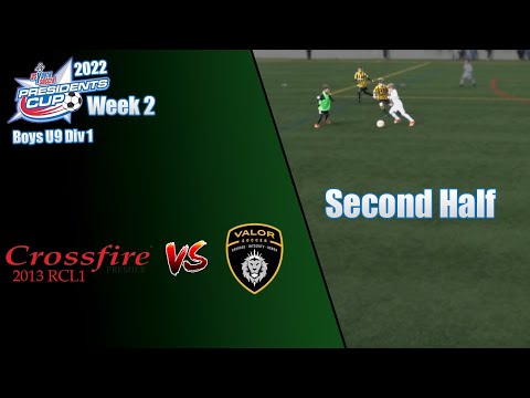 Crossfire Premier: B13 RCL 1 vs Valor B13 Gold - Second Half