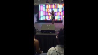 LeLe XO singing at  Michael Jackson charity Event