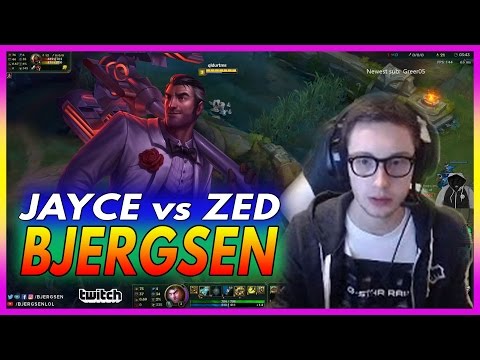 405. Bjergsen Jayce vs Zed Mid - Febuary 25th, 2017 - Patch 7.4 Season 7