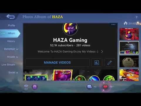HAZA GAMING ACCOUNT REVEAL 🥰 ( Best Chou Player )