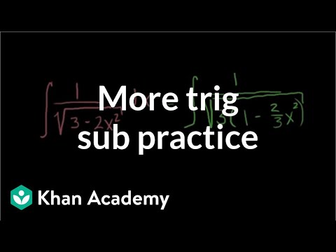 Integrals: Trig Substitution Part 1