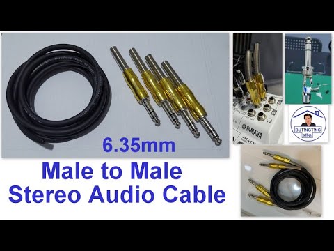 How to Make Audio Jack II Male to Male II Stereo Jack II 6.35mm II DIY